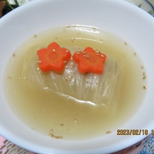 中華風スープのロールキャベツ